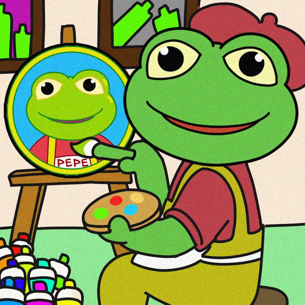 Pepe painting himself